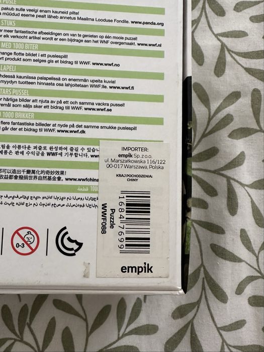 Puzzle pandy 1000 elementów świat dzikiej przyrody pandy wielkie WWF