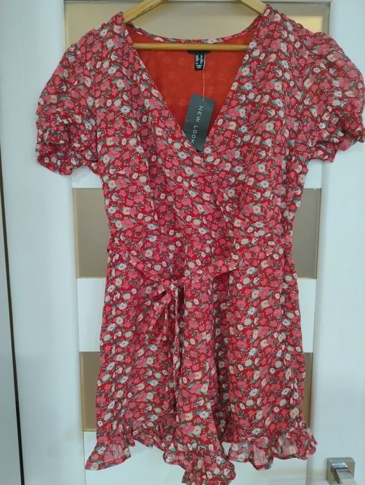 Літній жіночий комбінезон в квіти, L, XL