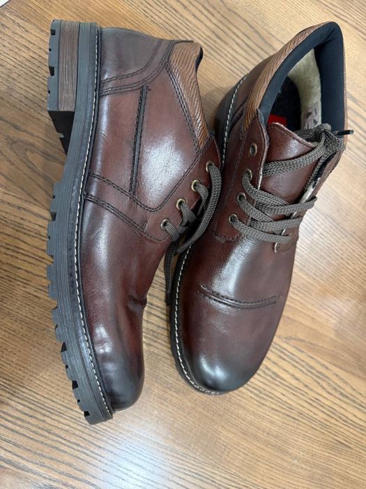 Зимові шкіряні чоловічі ботинки