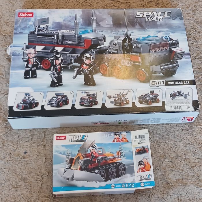 Конструктор Sluban, Command Car, Space War,плюс бонус.