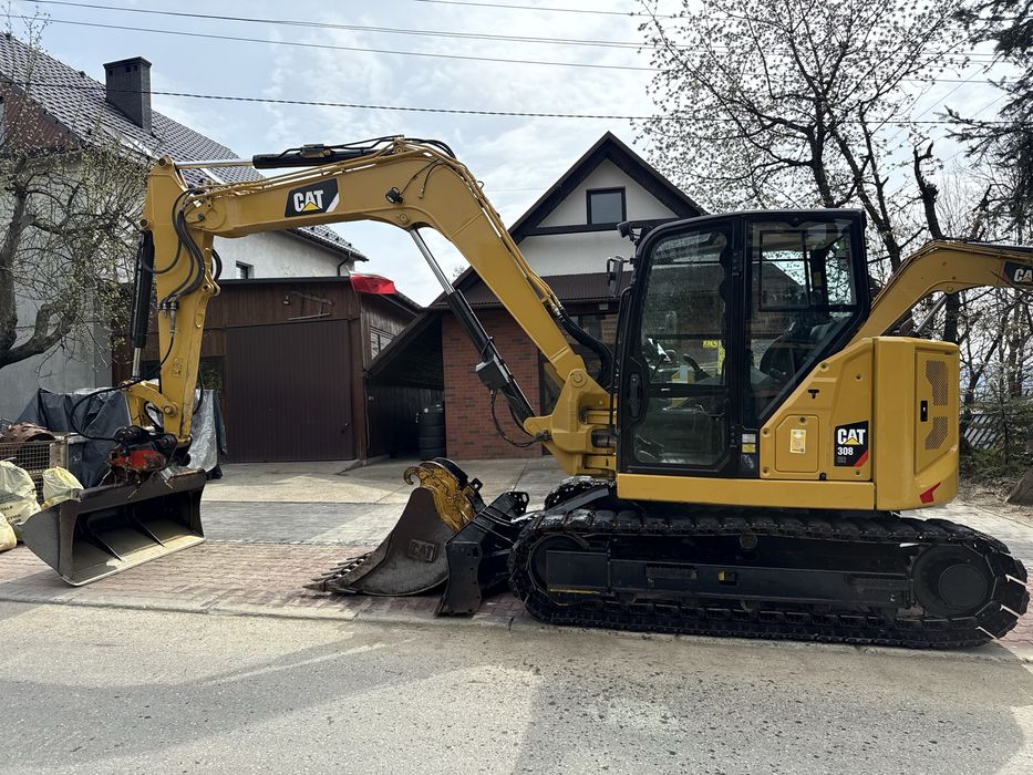 Minikoparka Caterpillar CAT 308 CR 07A z Niemiec 8ton 3400mth nowy model