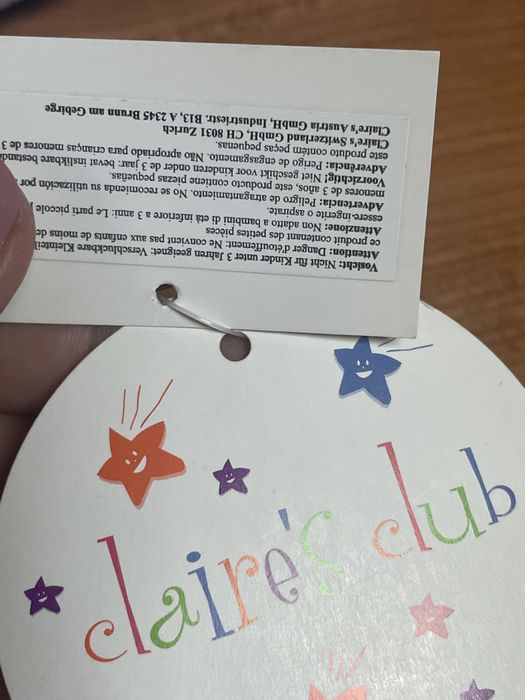 2 carteiras criança da Claire’s