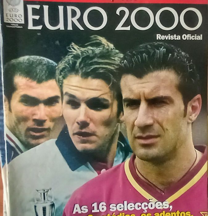 Euro 2000 trio de ouro Zidane, Figo e Beckham