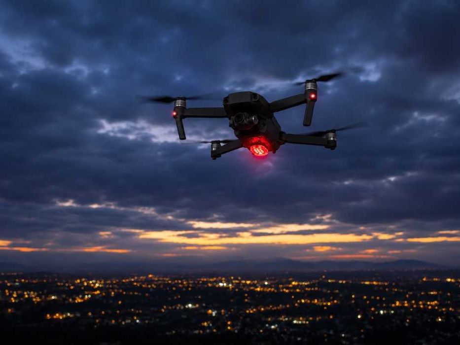 Lampy stroboskopowe LED 7 kolorów pilot ostrzegawcze 2 szt