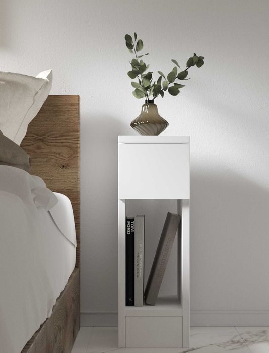 Приліжкова прикроватная вузька тумба 20см. з шухлядою