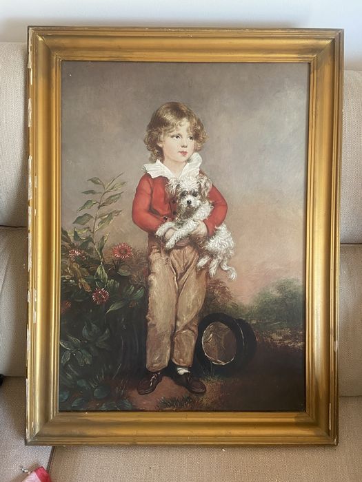 Quadro com tela em otimo estado