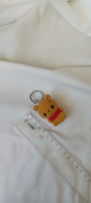 Porta-chaves Amigurumi Winnie the Pooh