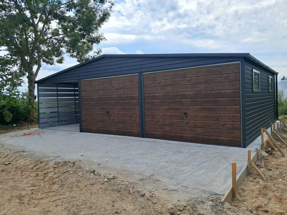 Garaż blaszany 9x6. WZMOCNIONY PROFILAMI. PRODUCENT. Cała Polska