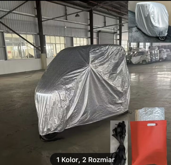 Pokrowiec folia zadaszenie przykrycie garaz micro car skuter elektrycz