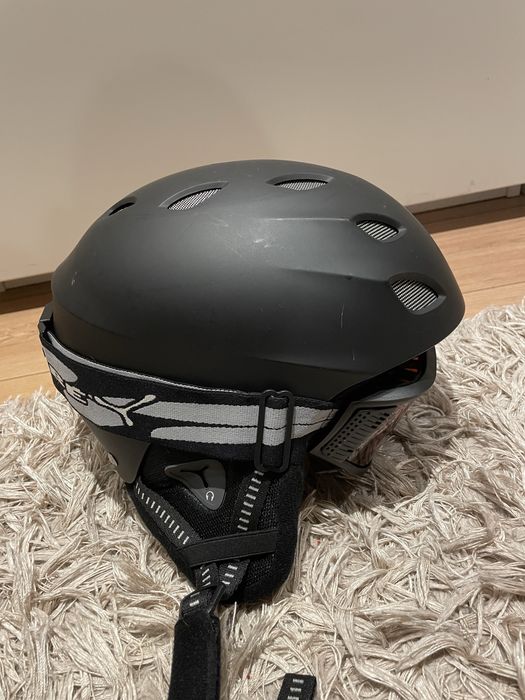 Kask narciarski z goglami roz L 59-61cm