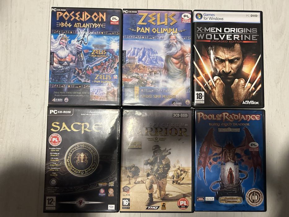 Zestaw 36 używanych gier PC