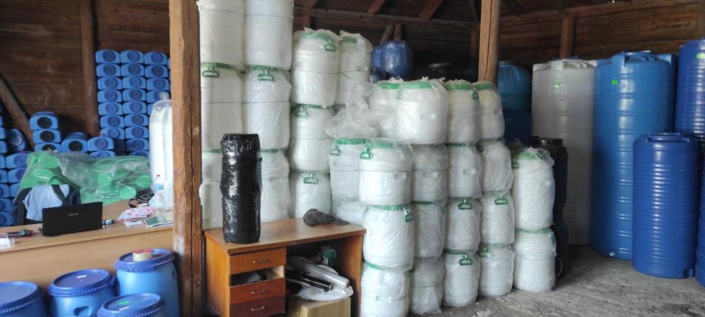 Бідон пластиковий харчовий  10, 20, 35, 45, 55, 65, 75, 80, 100, 120 л