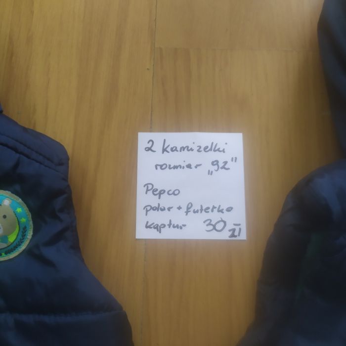 Kamizelki dla bliźniaków rozmiar 92