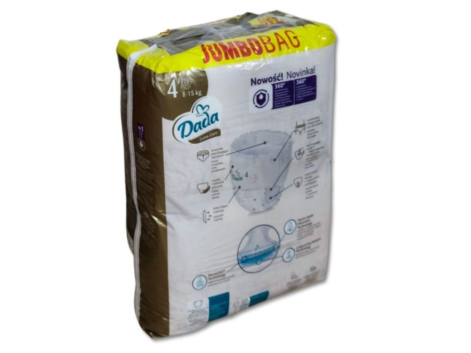 Pieluchomajtki Dada Extra Care 4 - 8-15kg - 78szt.