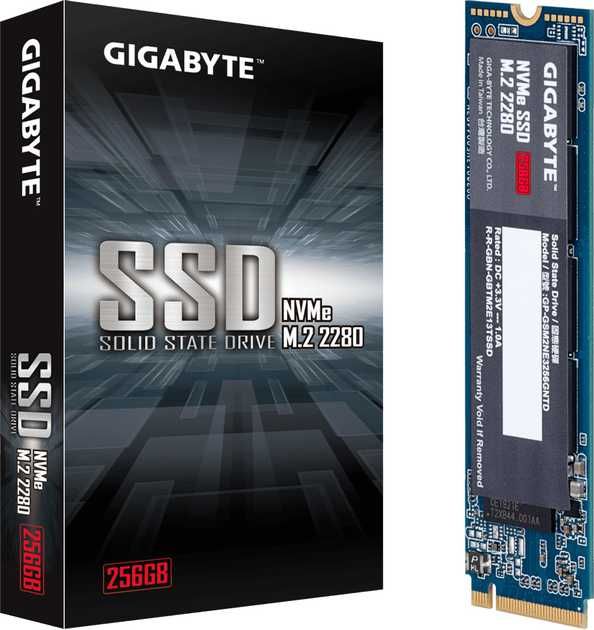 SSD диск Gigabyte 256GB M.2 2280 NVMe PCIe 3.0 x4 NAND TLC