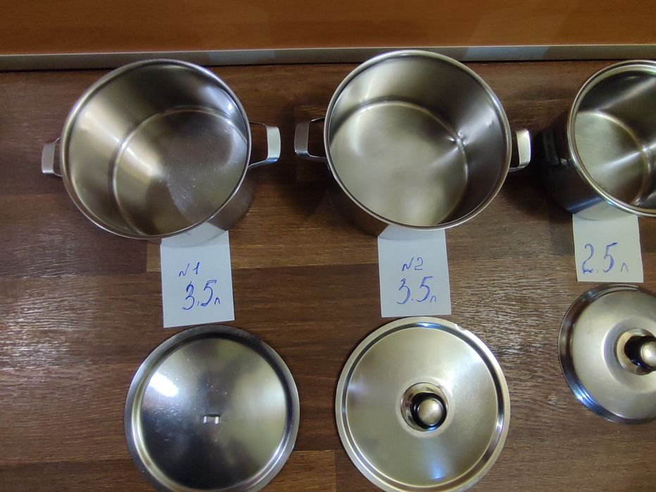 Кастрюля нержавейка СССР ,2 л  ,2,5 л, 4 л