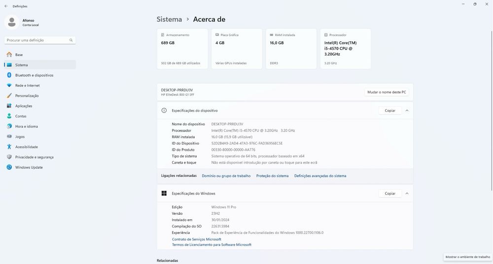 HP EliteDesk 800 G1 SFF c/ GeForce GTX1650