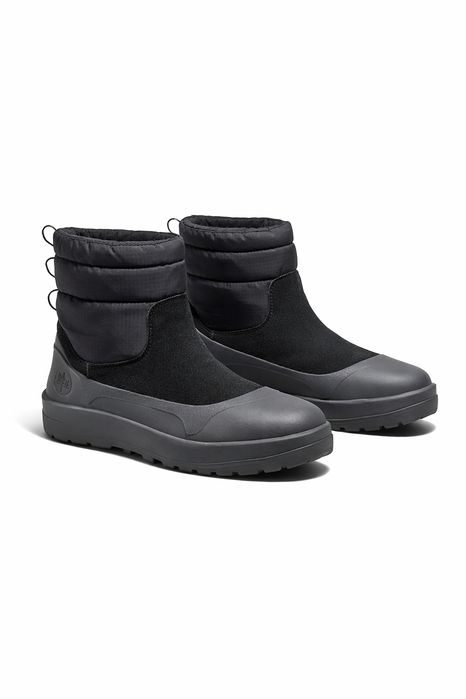 Ugg śniegowce męskie czarne ze skóry naturalnej wsuwane 44 i3a