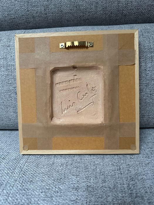 Ręcznie robione płytki w ramce, Portugalia, sygnowane