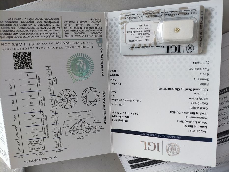 Diamante natural certificado jóia exclusiva qualidade