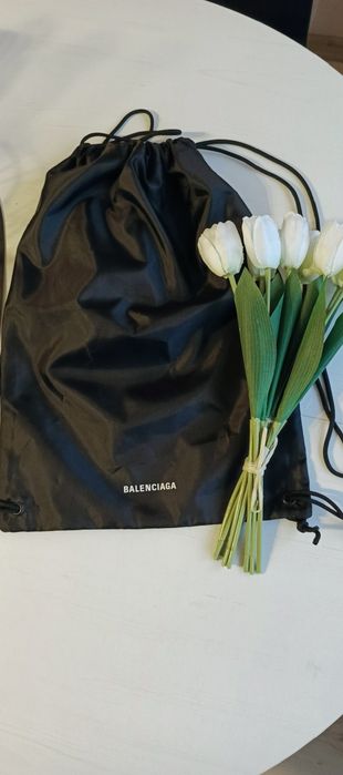 Plecak torba typu worek czarny Balenciaga