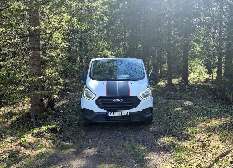 Ford Transit Custom blaszak 3 osobowy 2020r polift 2.0 Ecoblue Uszkodzony