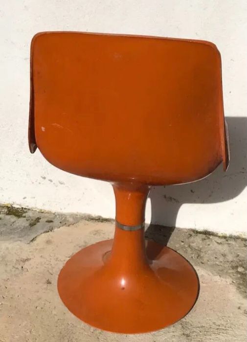 Cadeiras vintage design tulipa fibra de vidro