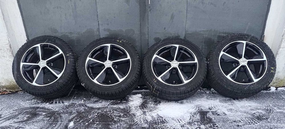 Alufelgi rotor 16 cali 5x112 ET50 VW Audi Seat Skoda + opony zimowe