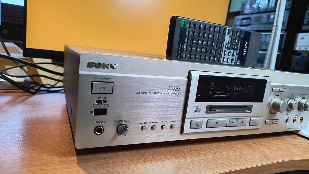 Minidisc Sony MDS-JA3ES pilot instrukcja Hi End