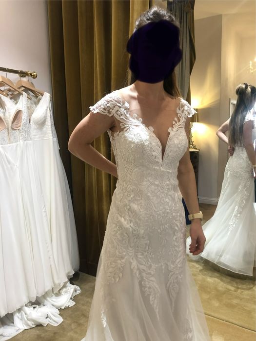 Suknia ślubna rybka Rosanna projektu Monica Loretti