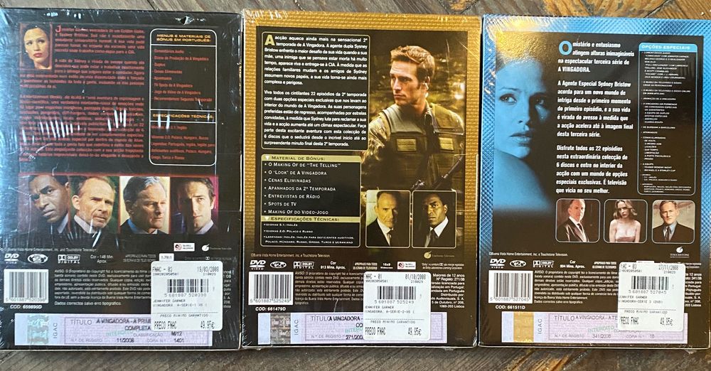 A Vingadora (Alias) Primeira, segunda, e terceira temporada DVD selado
