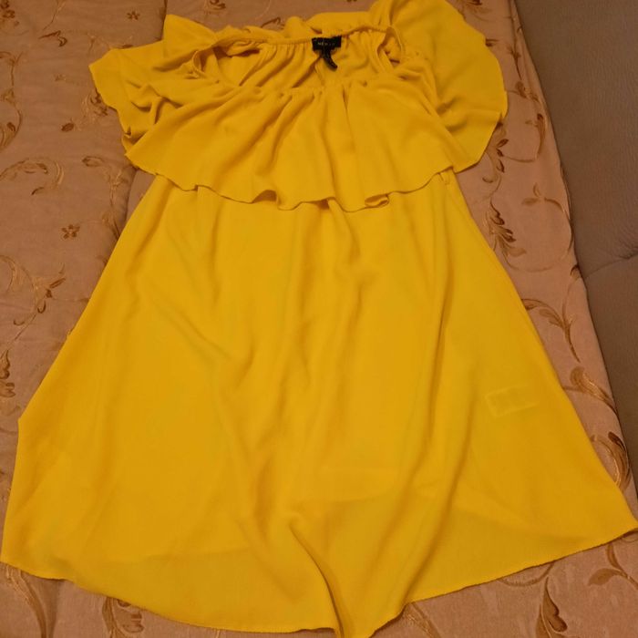 Sukienka żółta hiszpanka New Look