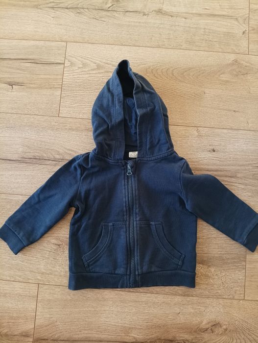 F&F granatowa bluza z kapturem 80 86