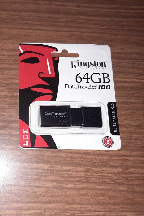 PenDrive Kingston 64GB DataTraveler 100 USB 3.2 / 3.1 / 3.0 / 2.0