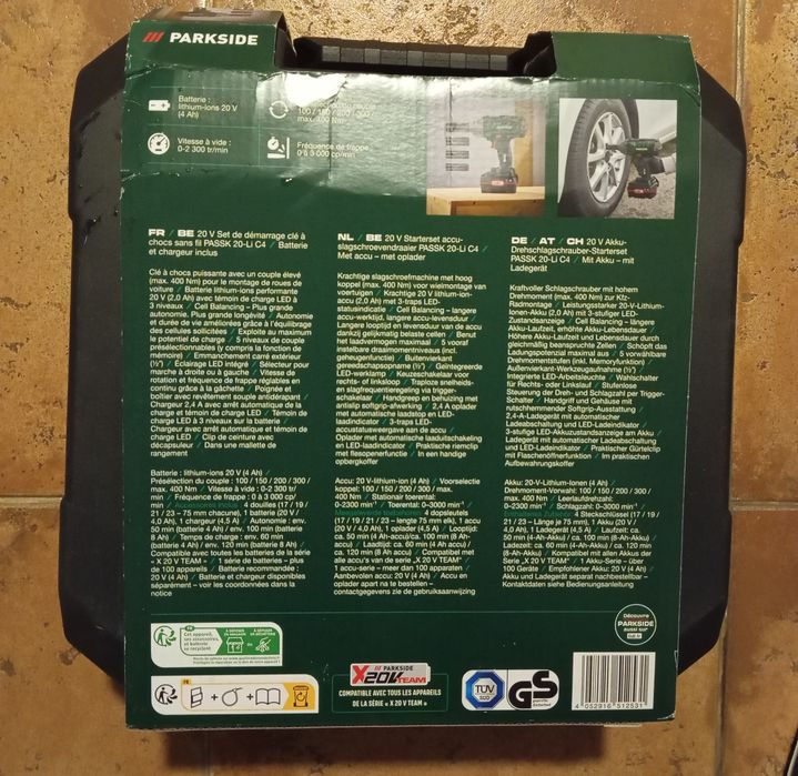 Aparafusadora de impacto 20V Parkside