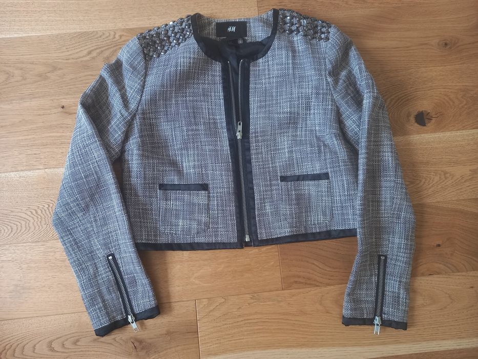 Kurtka z tweedu H&M roz.38