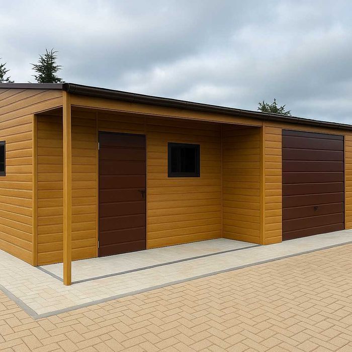 Garaż blaszany 6x6