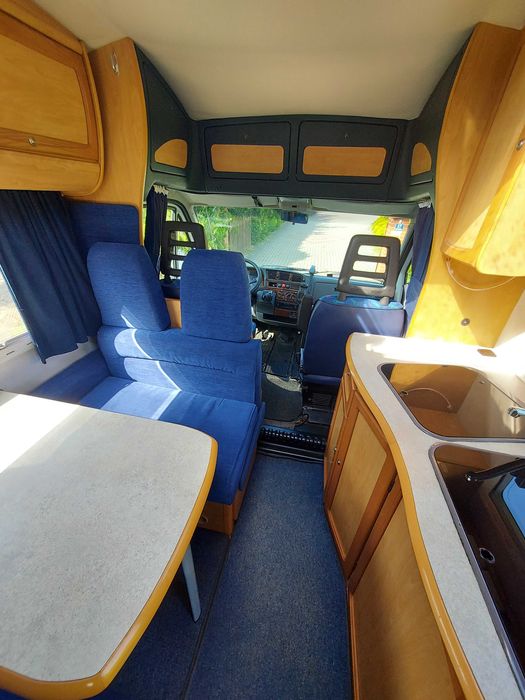 Kamper Fiat pół integra Chausson, klima