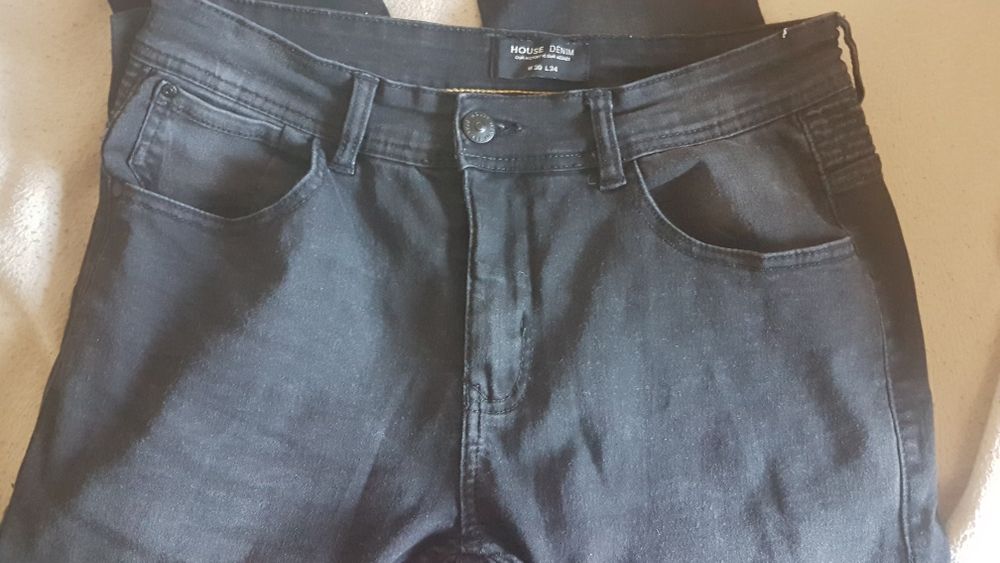Jeansy house czarne skinny