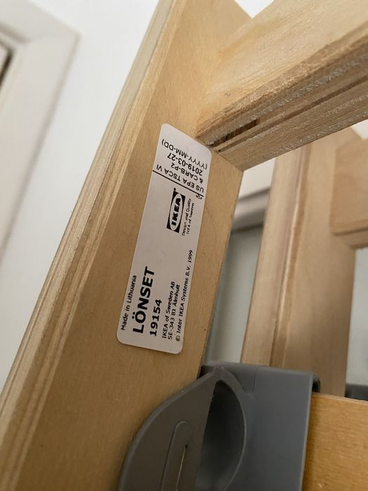 Estrados de ripas cama casal LÖNSET IKEA