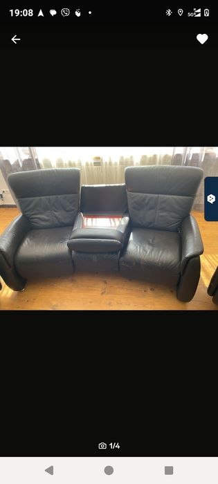 Продам  крісло реклайнер в офіс приймальню розкладне поворотне шкіряне