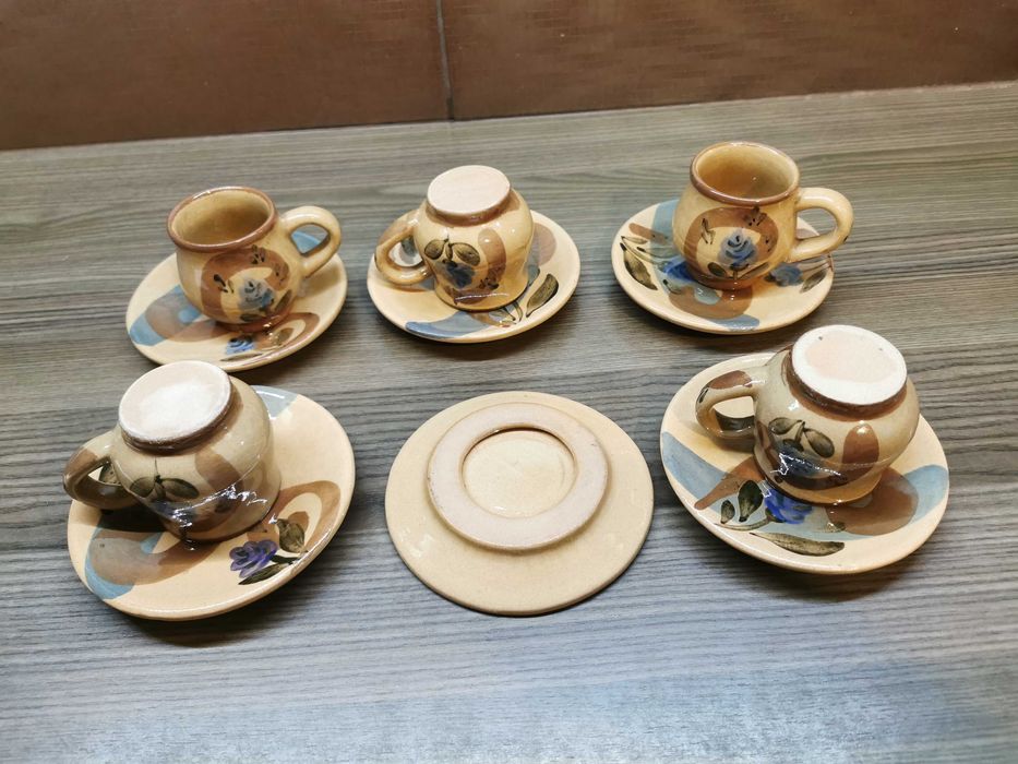 PRL serwis do kawy grzańca kamionkowy