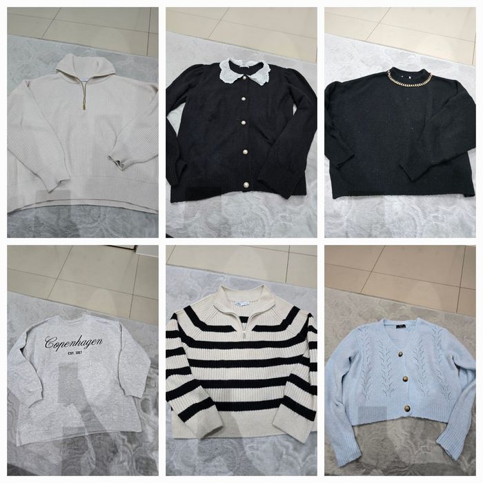 Komplet 6 swetrów damskich w rozm. L