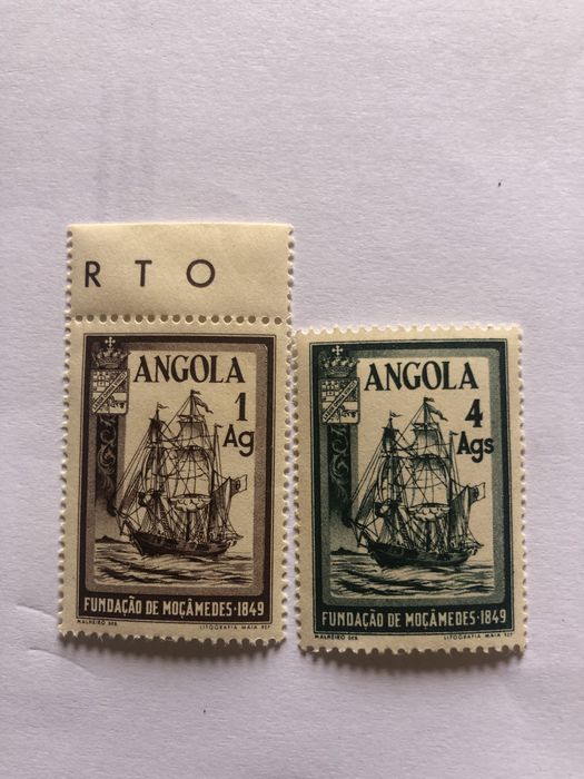 Selos série completa Fundação de Moçâmedes 1949