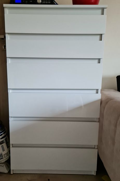 Komoda biała wysoki połysk 1