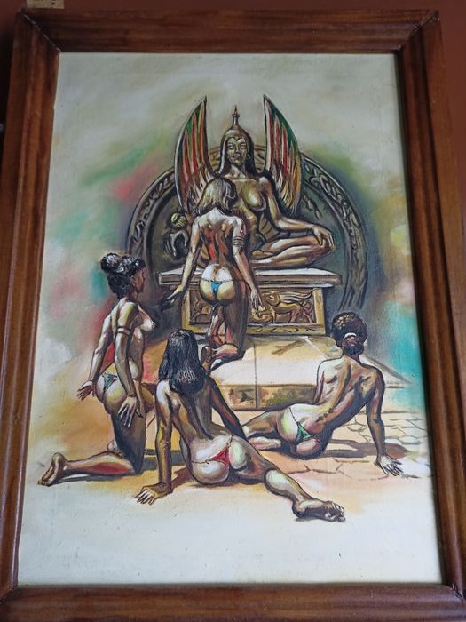 Картина маслом .