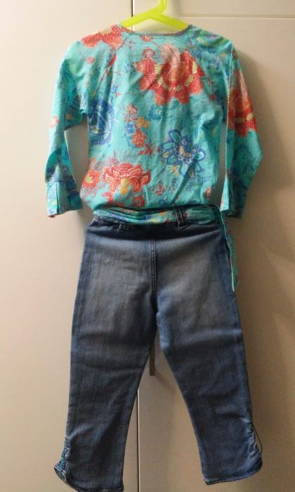 Conjuto blusa e calça Clayeux