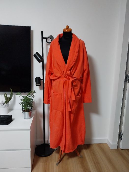 Szlafrok damski 3xl nowy, koralowy