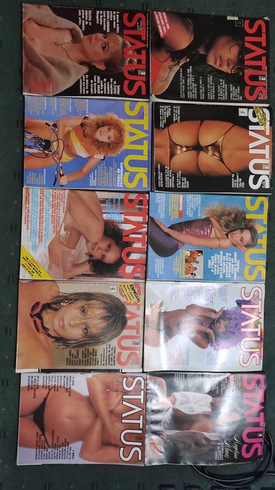 Status - 16 Revistas Eróticas antigas Brasileiras - Anos 80