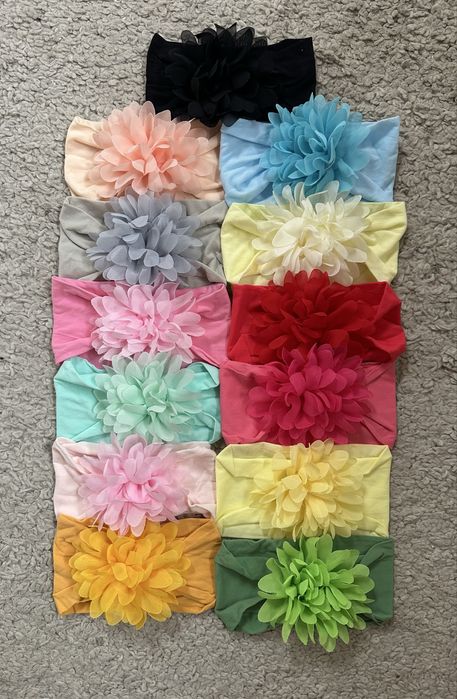 Повязочки-бантики для дівчаток від 0 до 5 років